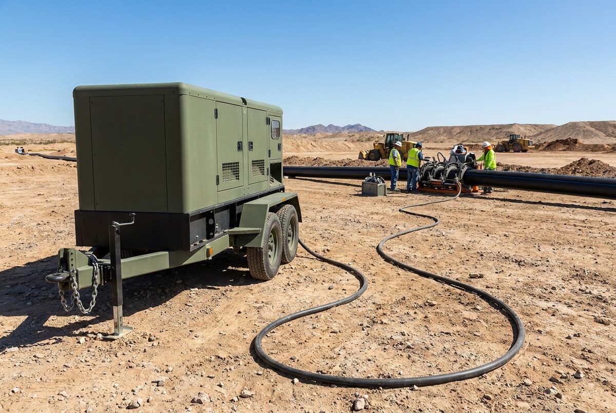 Towable generator powering fusion equipment