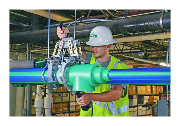McElroy Spider 125 socket fusion machine on the job
